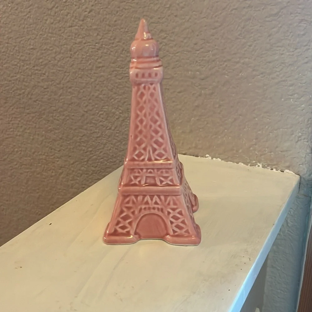 Pink Eiffel Tower Paris Ceramic Room Decor Coquette Fench Girly - Picture 6 of 9